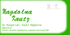 magdolna kautz business card